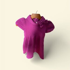 JANIE & JACK Pink Textured Baby Dress Size 2